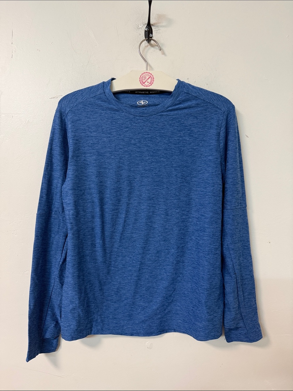 Athletic Works Long Sleeve Performance Tee - Heather Blue